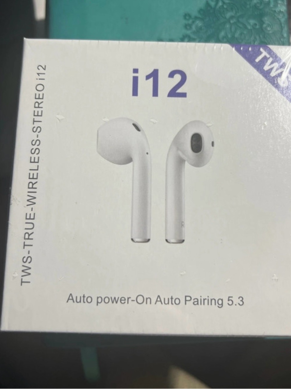 i12 True Wireless Earbuds - White Bluetooth Earbud Headphones